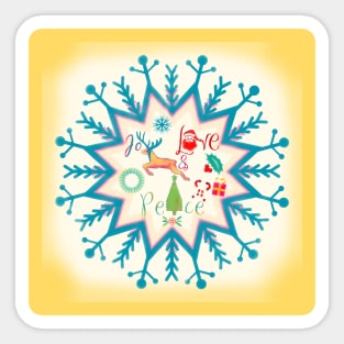 Christmas snowflakes Sticker